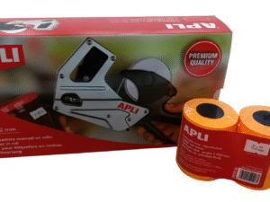 Etiquetas para Máquina APLI 21x12 mm – Pack 6 Fluorescentes Removibles