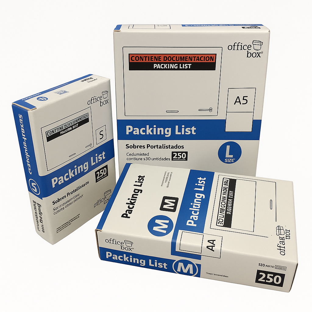 Sobres Packing List Adhesivos – Pack 250 uds