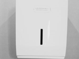 Dispensador papel mecha blanco.